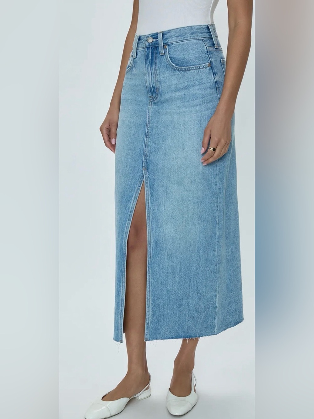 Pistola Alice Light Blue Denim Skirt